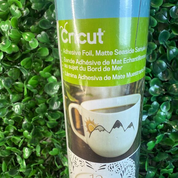 Cricut 5 Sheets 12X12 Adhesive Foil MatteTeal ,Coral, Pink, Dark Silver & Pink - Picture 11 of 12